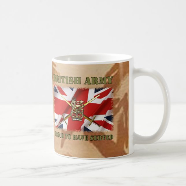 Proud to have served......UK Kaffeetasse (Rechts)