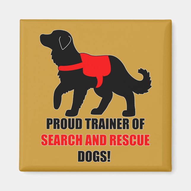 Proud Trainer: Goldener Retriever suchen und rette Magnet (Vorne)
