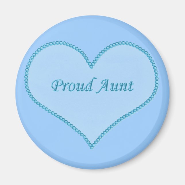 Proud Tunt Magnet, blau Magnet (Vorne)