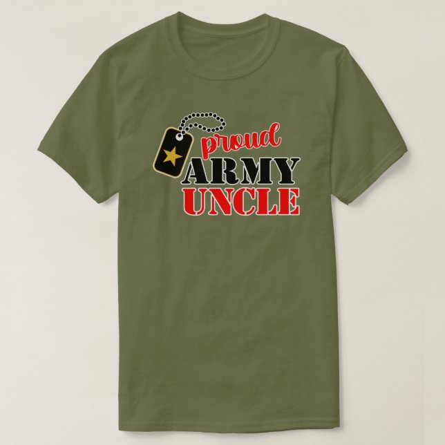 Proud U.S. Army Oncle T - Shirt (Design vorne)