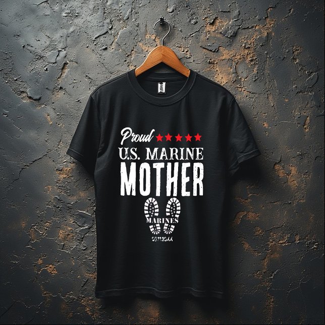 Proud U.S. Marine Customized Military T-Shirt (Créateur téléchargé)