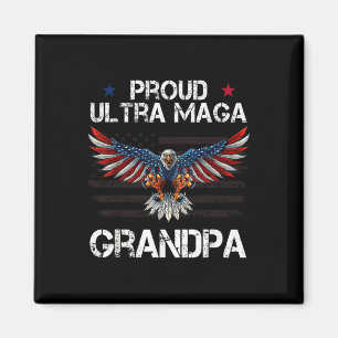 Proud Ultra Opa Geschenke für Großvater Eagle Usa  Magnet