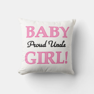 Proud Uncle Baby Girl Geschenke Kissen