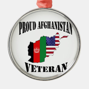 Proud US Afghanistan Veteran Ornament Aus Metall
