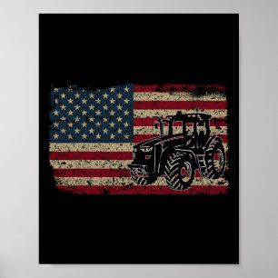 Proud US Bauer Shirt Männer Frauen Traktoren in de Poster