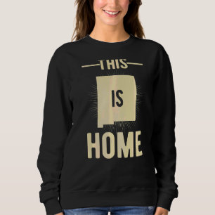 Proud US Fan Staat Dies ist Zuhause Map New Mexico Sweatshirt