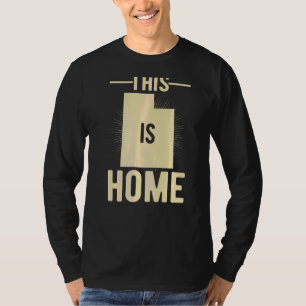 Proud Usa Fan Staat Dies ist Zuhause Map Utah T-Shirt