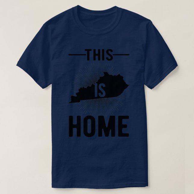 PROUD USA Fan State This Is Home Map Kentucky Pre T-Shirt (Design vorne)
