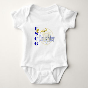 Proud USCG-Tochter Baby Strampler