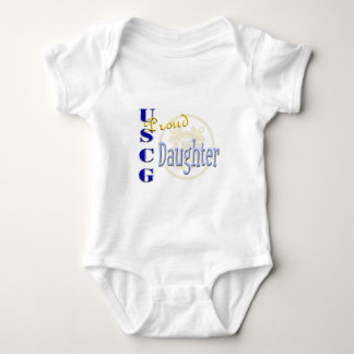 Proud USCG-Tochter Baby Strampler
