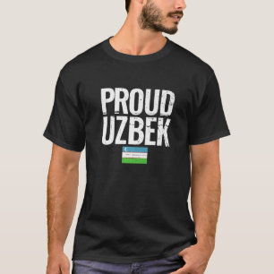 Proud Uzbek Uzbekistan Flag   T-Shirt