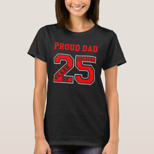 PROUD VATER 25 SENIOR RED CLASS OF 2025 SENIOR PRO T-Shirt
