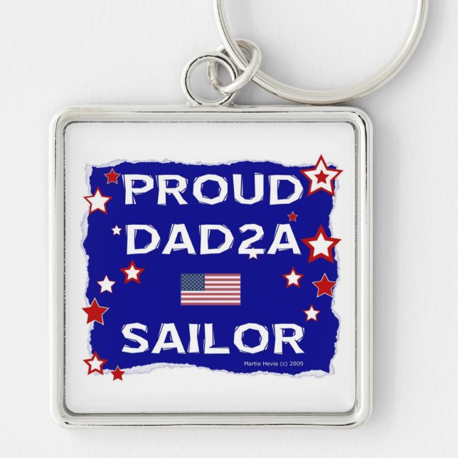 Proud Vater 2A Segler Schlüsselanhänger (Vorne)