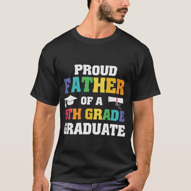 Proud Vater 5. Klasse T-Shirt (Vorderseite)