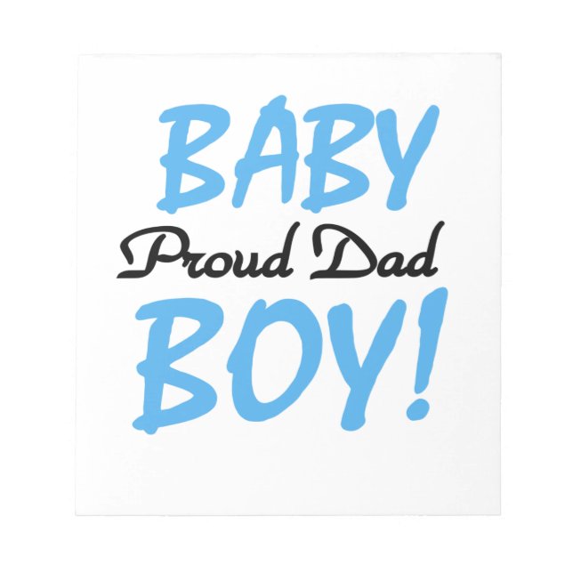 Proud Vater Baby Boy Geschenke Notizblock (Vorderseite)