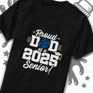 Proud Vater Cheerleader Class of 2025 Cheer Senior T-Shirt