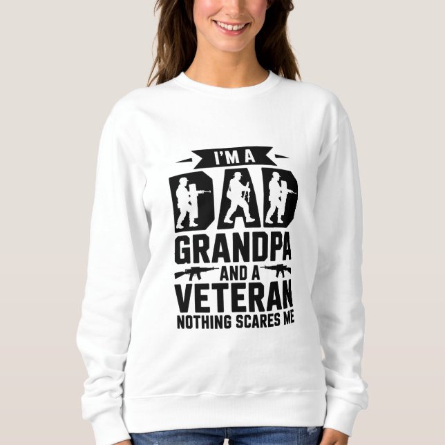 Proud Vater Opa Veteran T - Shirt Design (Vorderseite)