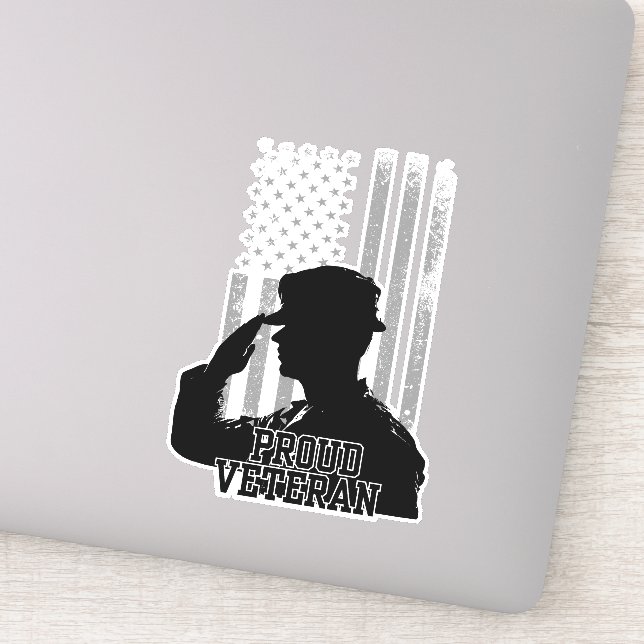 Proud Veteran Aufkleber (Detail)