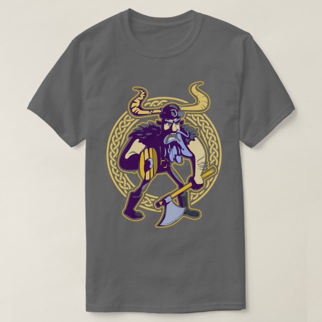 Proud Viking Warrior mit Barthelm 8 T-Shirt (Design vorne)