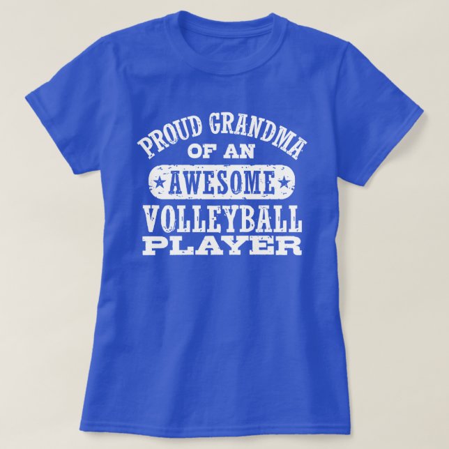 Proud Volleyball Grandma T-Shirt (Design vorne)