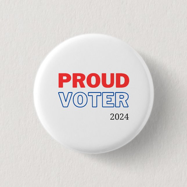 Proud Wähler 2024 Button (Vorderseite)