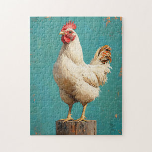 Proud White Chicken