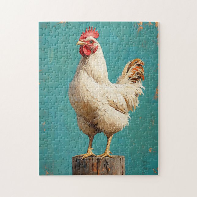 Proud White Chicken (Vertikal)