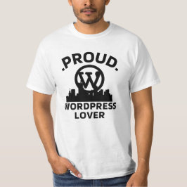 Proud WordPress Lover White T - Shirt for Men