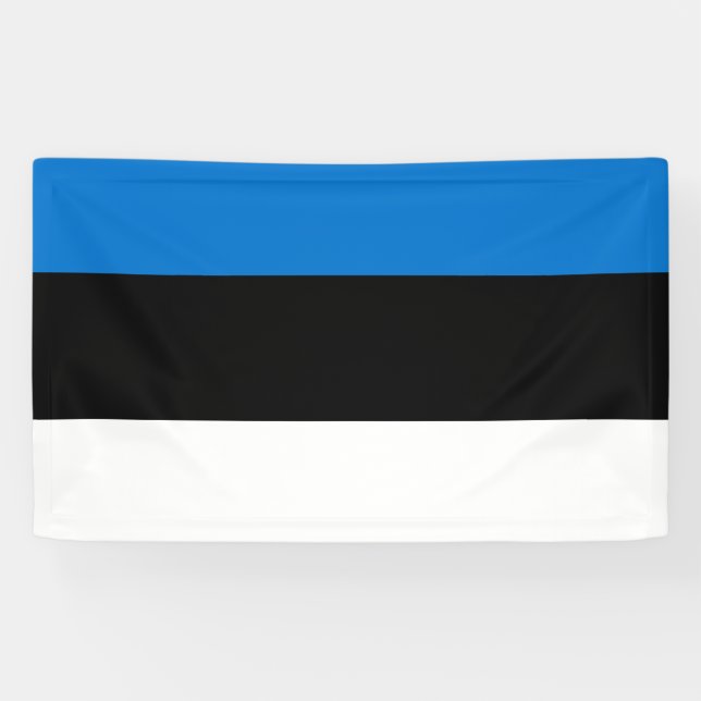 Proudly Display the National Flag of Estonia Banner (Horizontal)