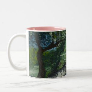 Provençal Land-Weg Zweifarbige Tasse