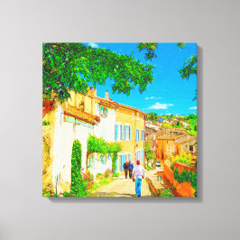 Provence Dorf Menerbes, Frankreich. Leinwanddruck