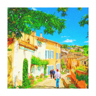 Provence-Dorf von Menerbes, Frankreich Leinwanddruck