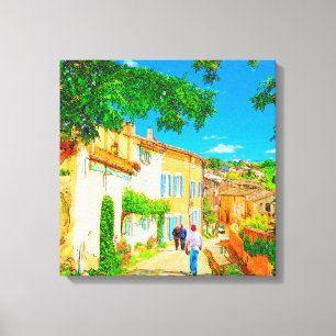 Provence-Dorf von Menerbes, Frankreich Leinwanddruck