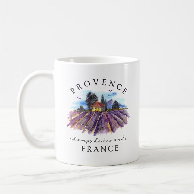 Provence France – Lavender Fields Kaffeetasse (Links)