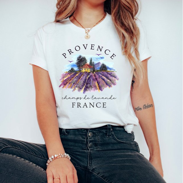 Provence France – Lavender Fields T-Shirt (Von Creator hochgeladen)