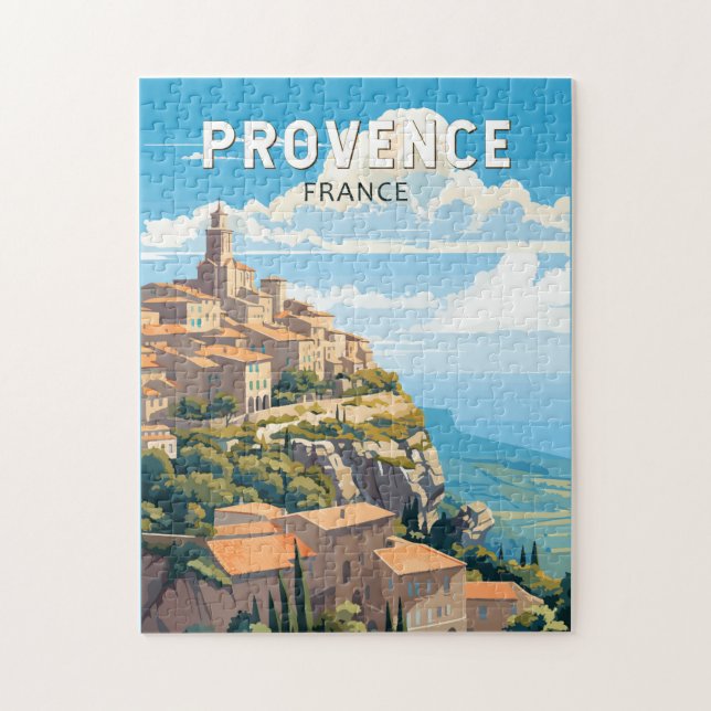 Provence France Travel Art Vintag (Vertikal)