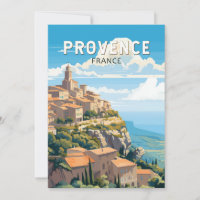 Provence France Travel Art Vintag