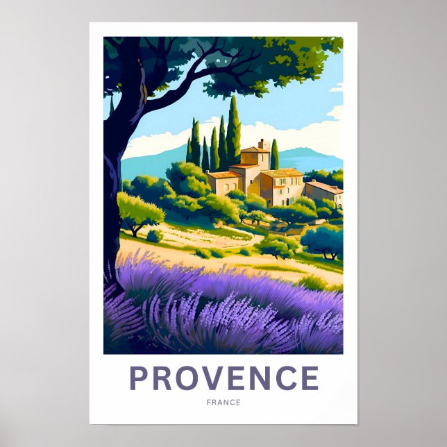 Provence France Travel Print Poster (Vorne)