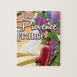 Provence France Vineyeard Reiseplakat