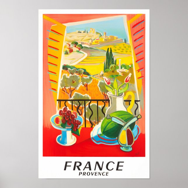 Provence France Vintage Reise Poster (Vorne)