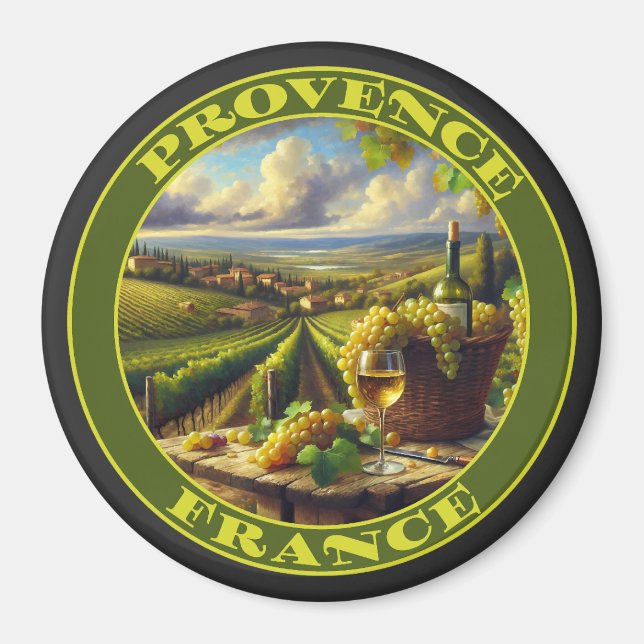 Provence France Weinland Magnet (Vorne)