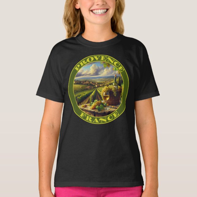 Provence France Weinland T-Shirt (Vorderseite)