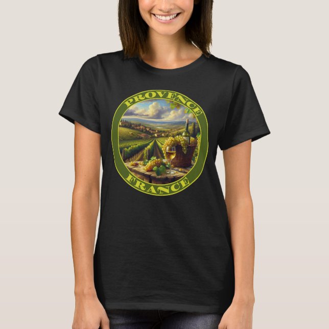 Provence France Weinland T-Shirt (Vorderseite)