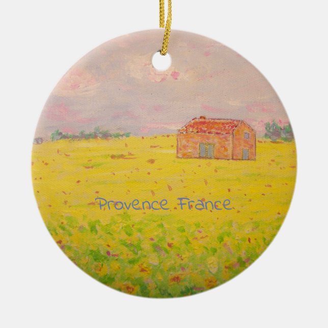 Provence Frankreich Keramik Ornament (Vorne)
