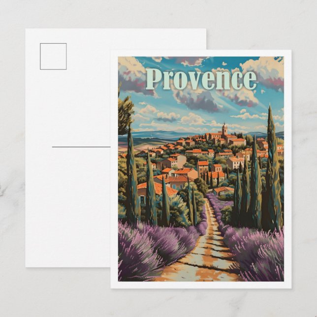 Provence Frankreich Kunst, Dichtung und Musik Postkarte (Vorne/Hinten)