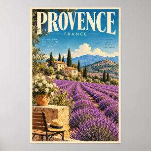 Provence Frankreich Lavendel Felder Reiseplakat Wa Poster