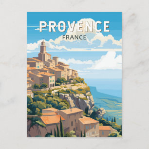 Provence Frankreich Reise Kunst Vintage Postkarte