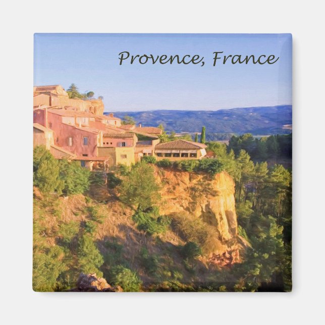 Provence, Frankreich Village Magnet (Vorne)