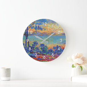 Provence Landschaft von Henri-Edmond Cross Große Wanduhr