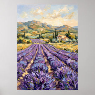 Provence Lavendel Feld Landschaft Kunst Druck Fr Poster